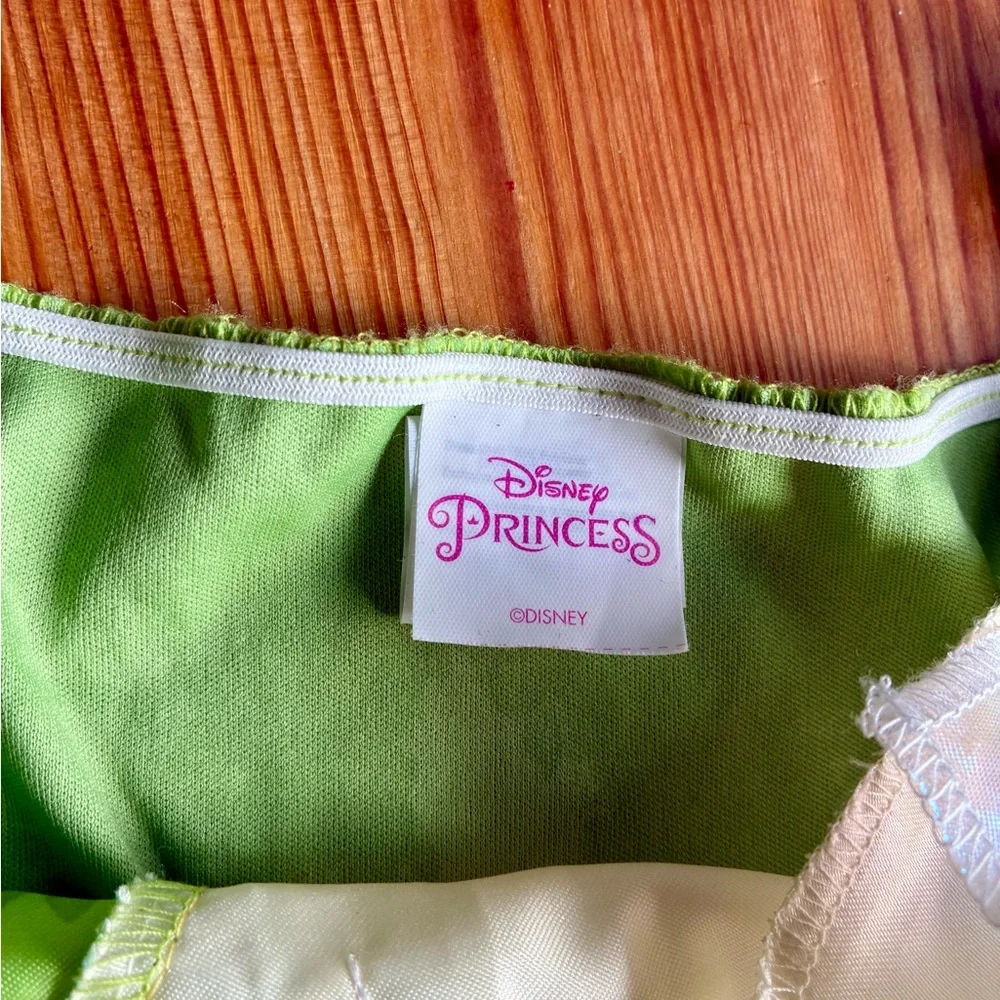 Disney Tiana Tinkerbell Wings Green Fairy Princess Costume Small 4 6 Halloween